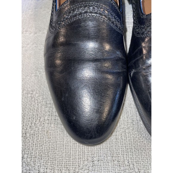 Jonathan Richards Dress Shoes Men’s Size 9.5 Medium Black Leather Slip On Formal - Picture 8 of 12